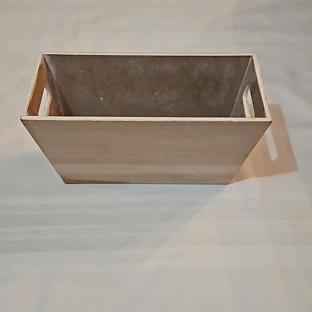 Farmers Market Gray & White Decorative Storage Bin | Modern Farmhouse Decor